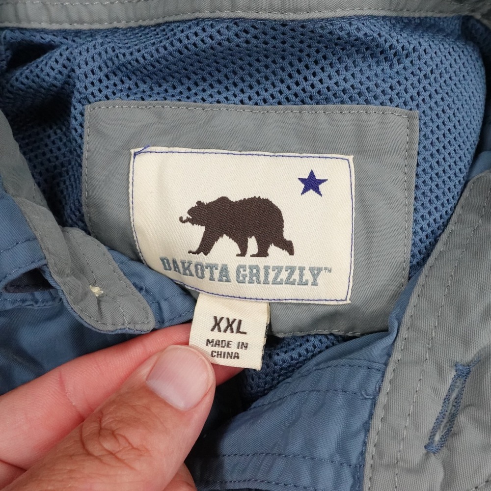 Dakota Grizzly Mens XXL Lot of 3 Nylon Fishing Shirts Blue Grey Long Sleeve PFG - Picture 2 of 12
